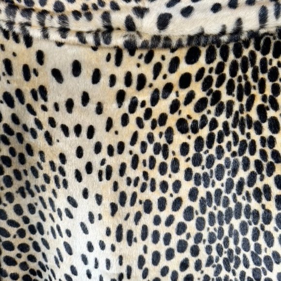 MOB WIFE! ASOS Leopard Print Faux Fur Coat, Size 4 - Picture 7 of 7
